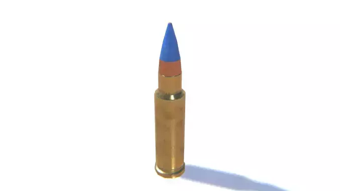 5-7x28 Ammo Low-poly 3D model