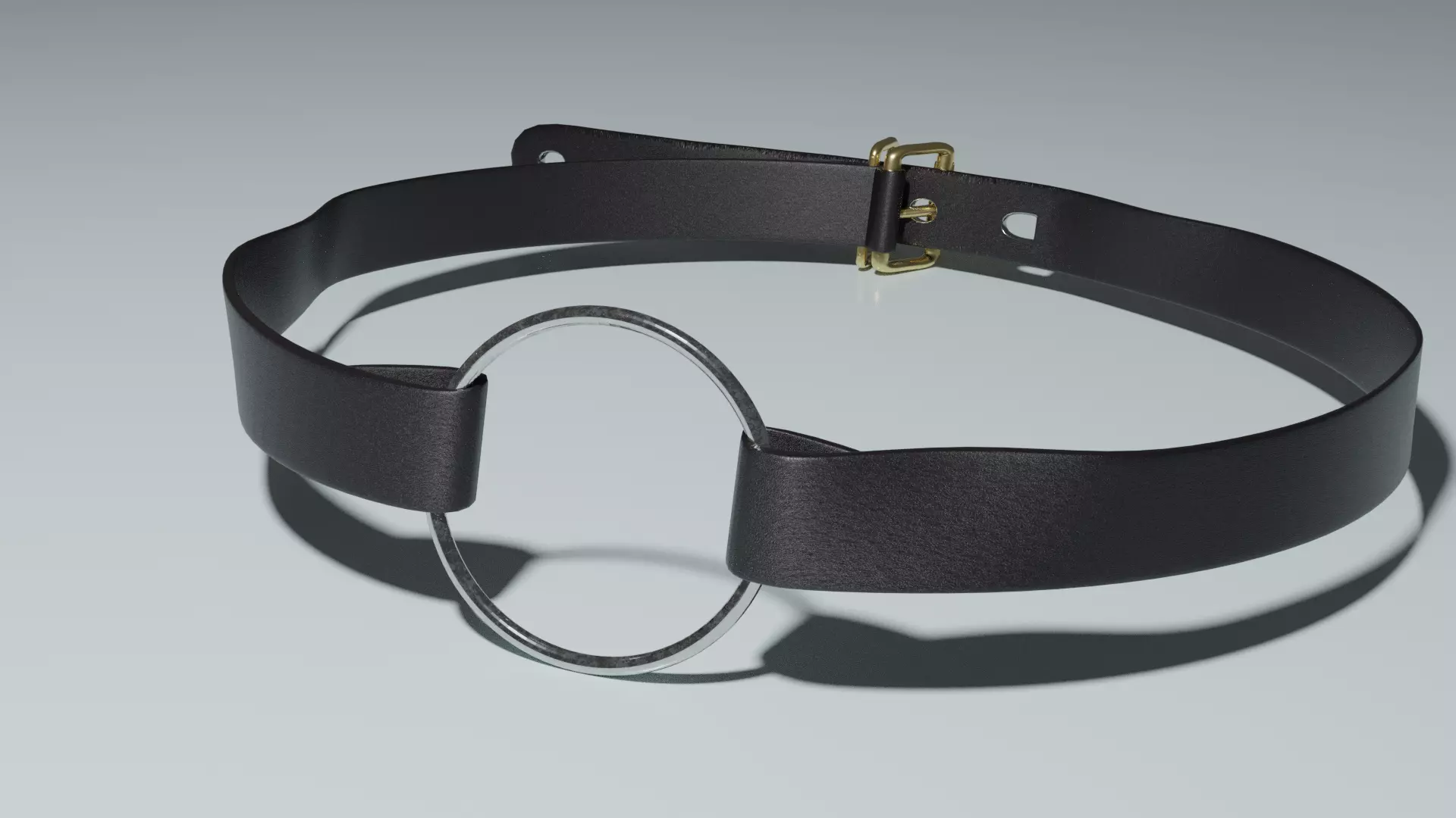 Leather Choker Low-poly 3D model