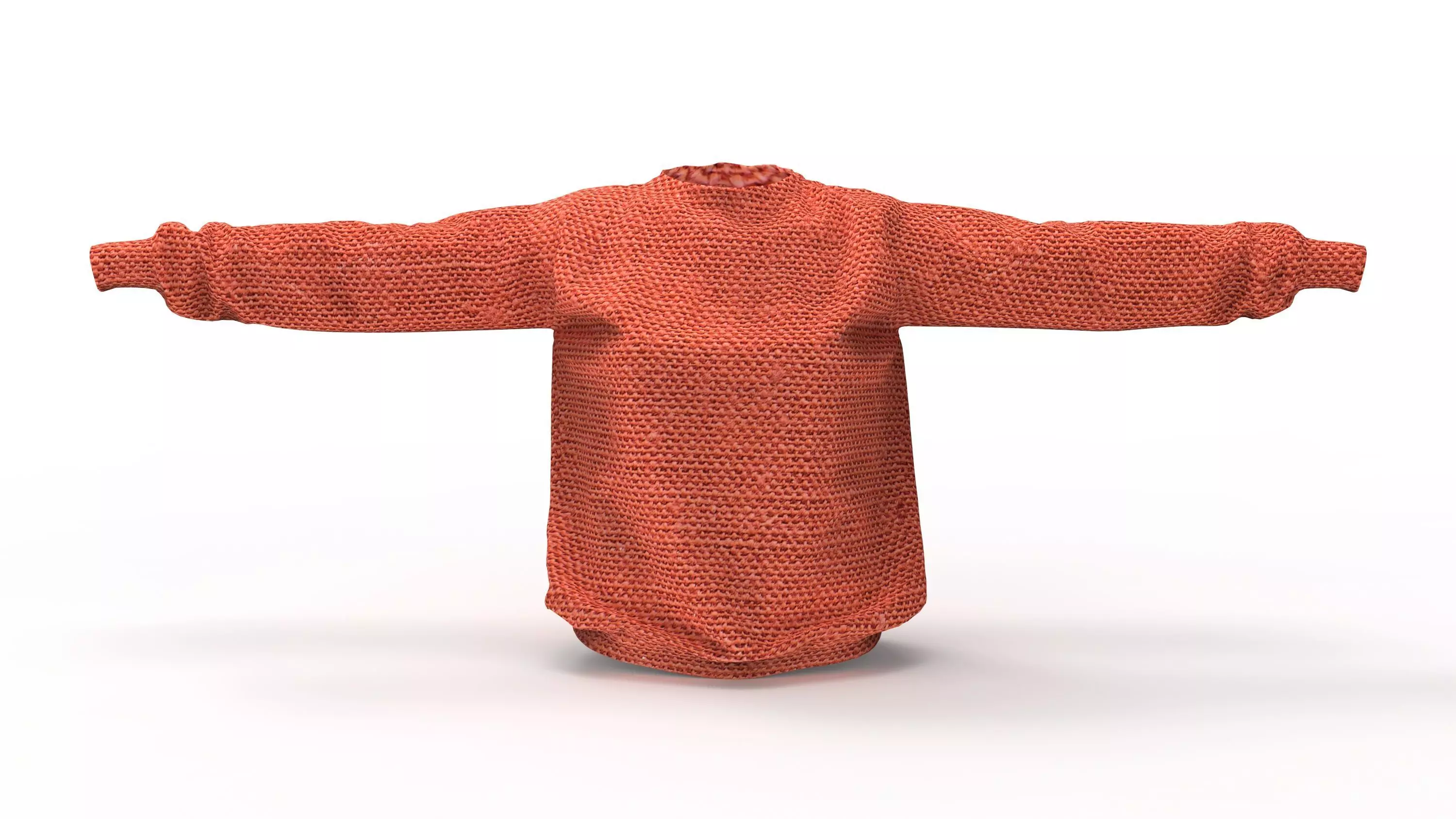 Unisex Sweater Low-poly 3D model
