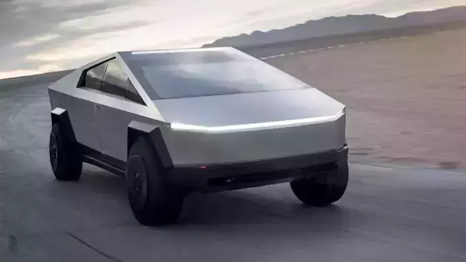 Tesla cybertruck 313 mm wheelbase 3D print model
