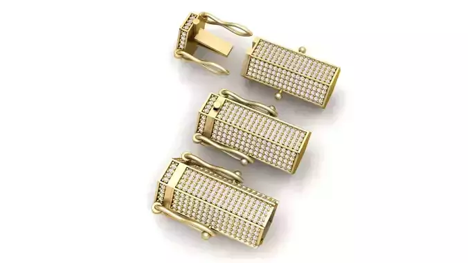 Hexagonal  Bracelet  Diamond Lock Box for Chain and Necklace