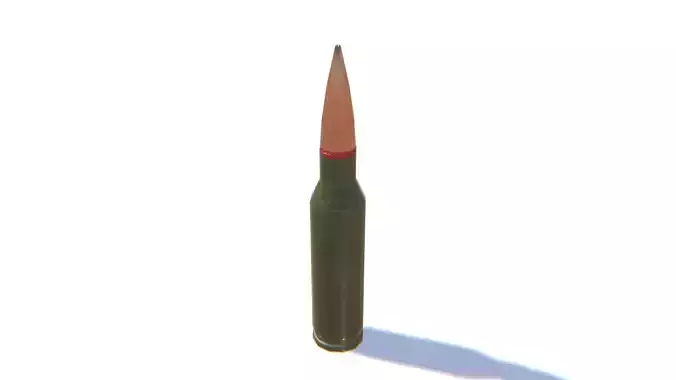 5-45x39 Ammo Low-poly 3D model