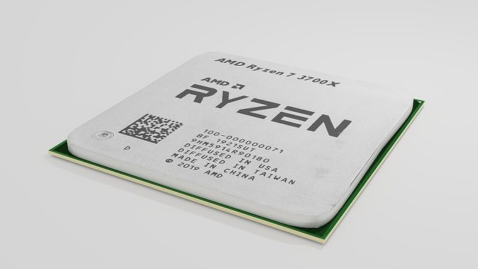 AMD Ryzen 3700X 3D model