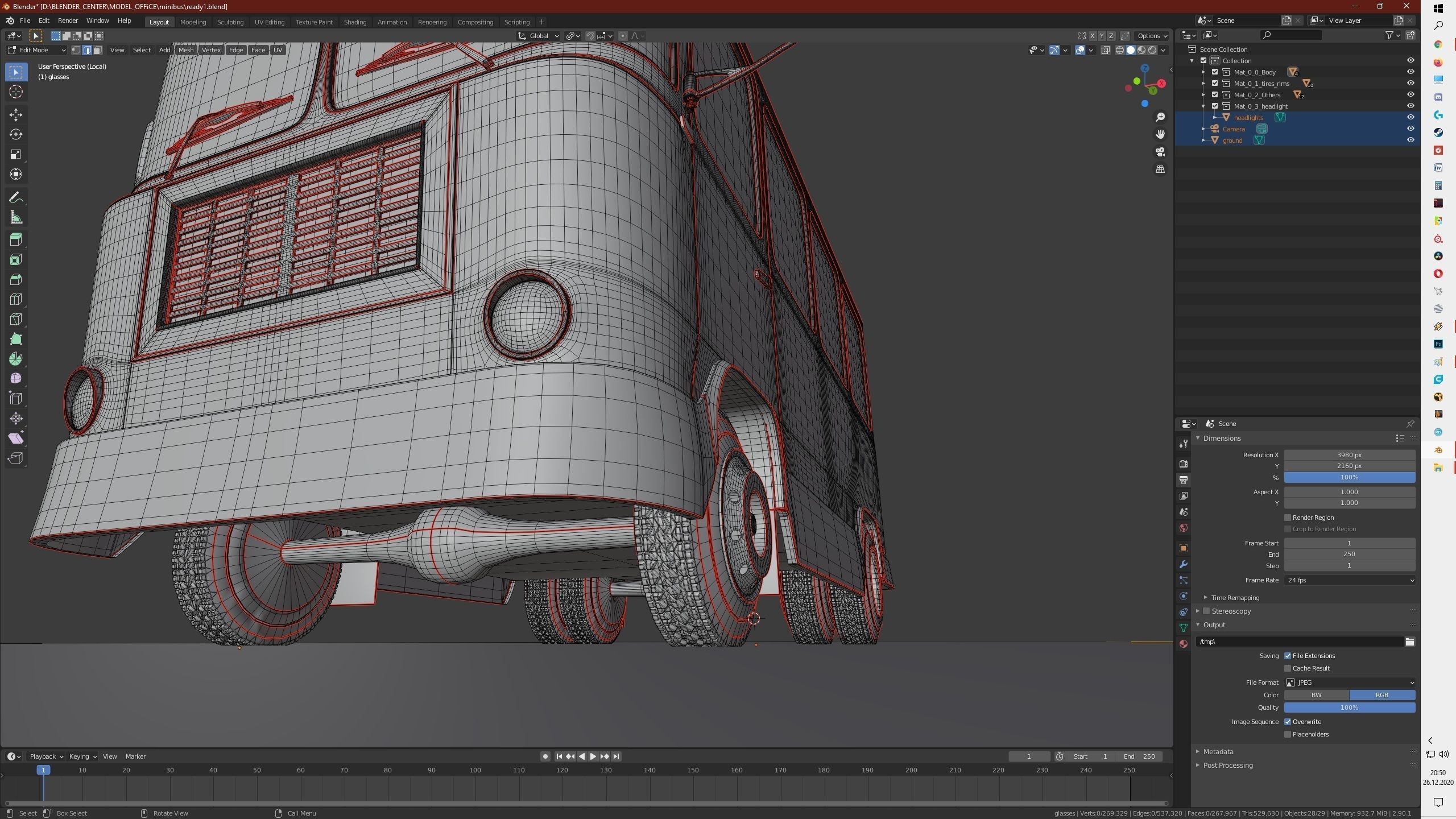 Minibus Deutz 1989 3D model_4
