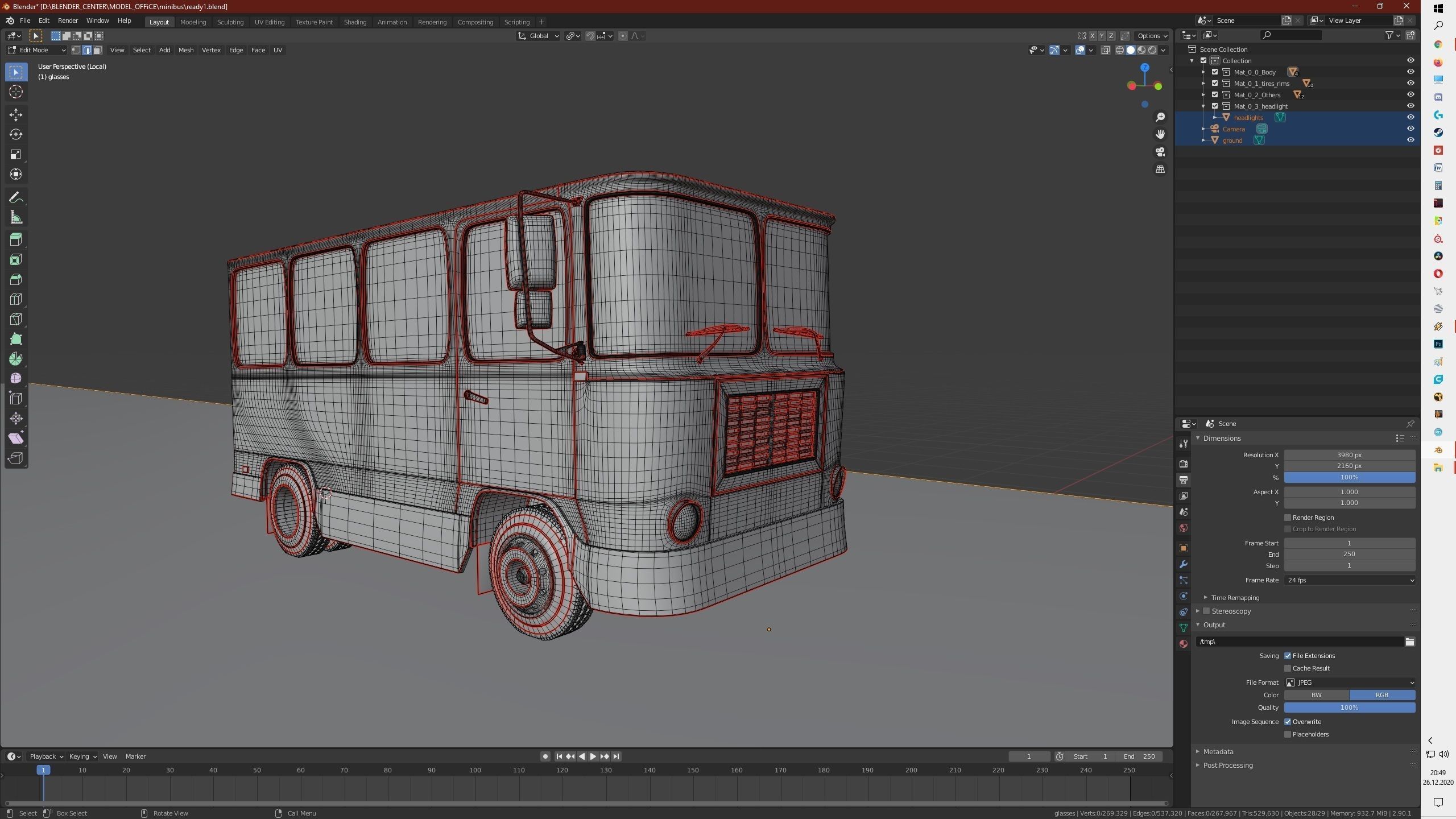 Minibus Deutz 1989 3D model_11