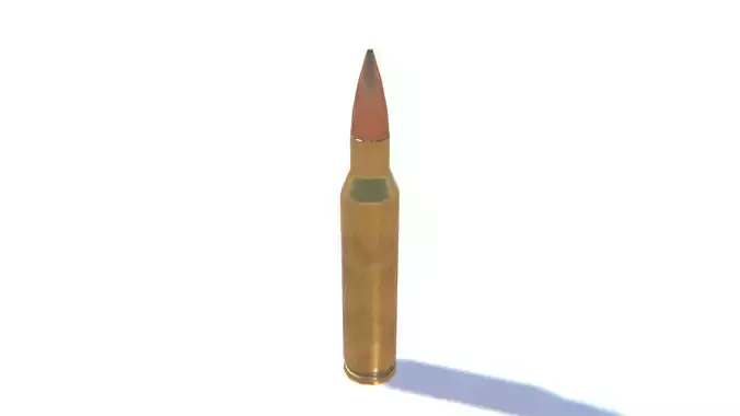 5-56x45 Ammo Low-poly 3D model
