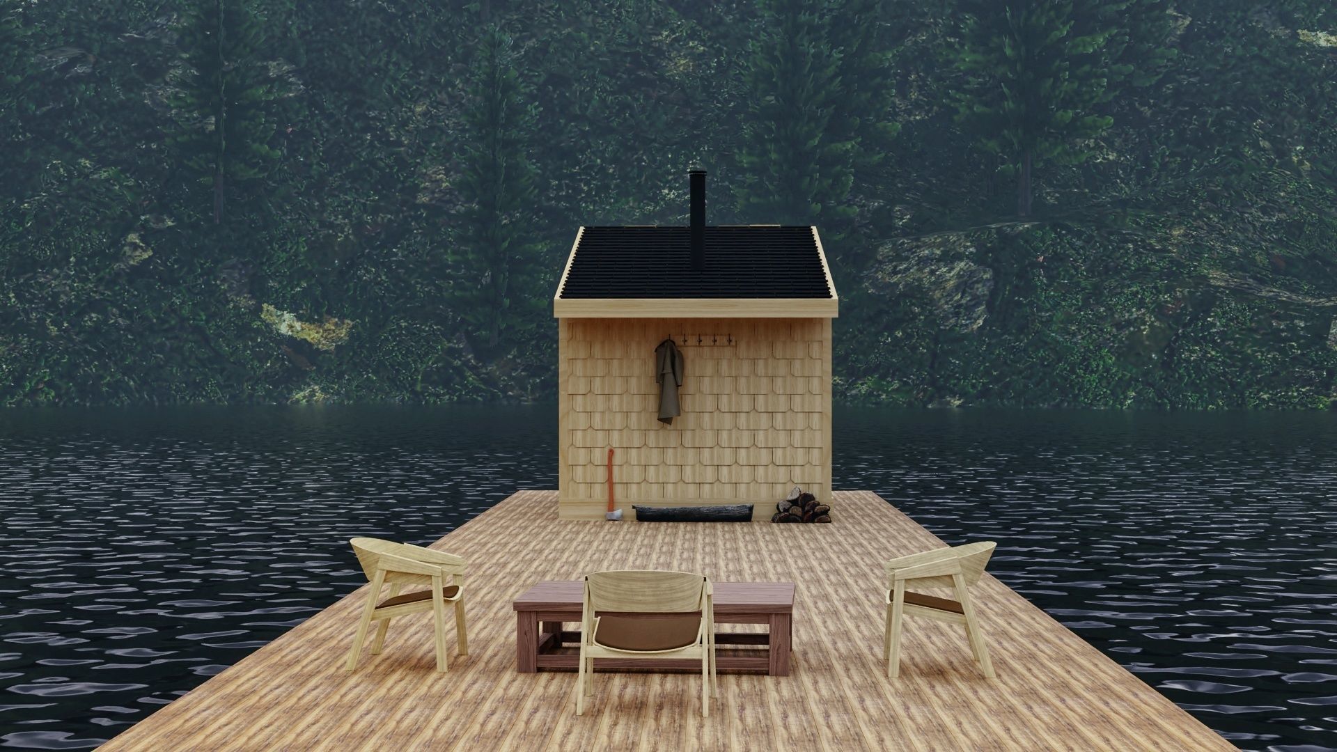 FLOATING CABIN 3D model_3
