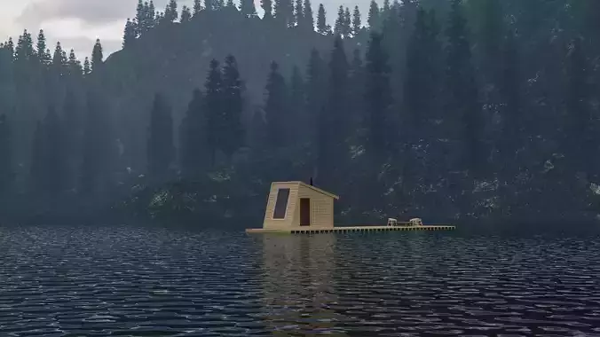 FLOATING CABIN 3D model
