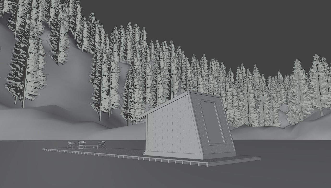 FLOATING CABIN 3D model_4