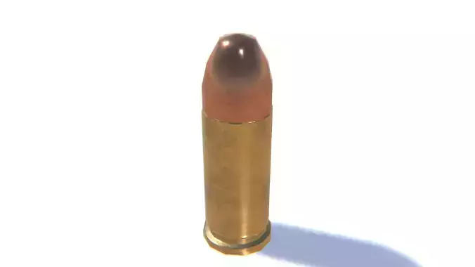 9mm Ammo Low-poly 3D model