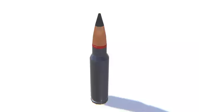 9x39 Ammo Low-poly 3D model