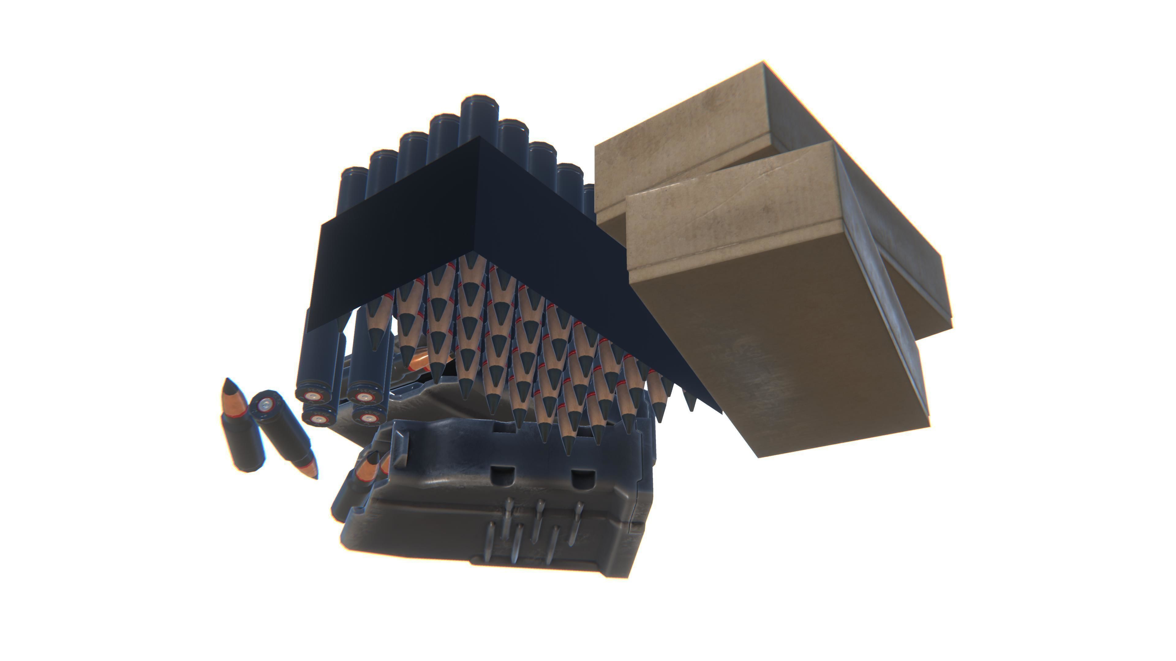 9x39 Ammo Pack Low-poly 3D model_15