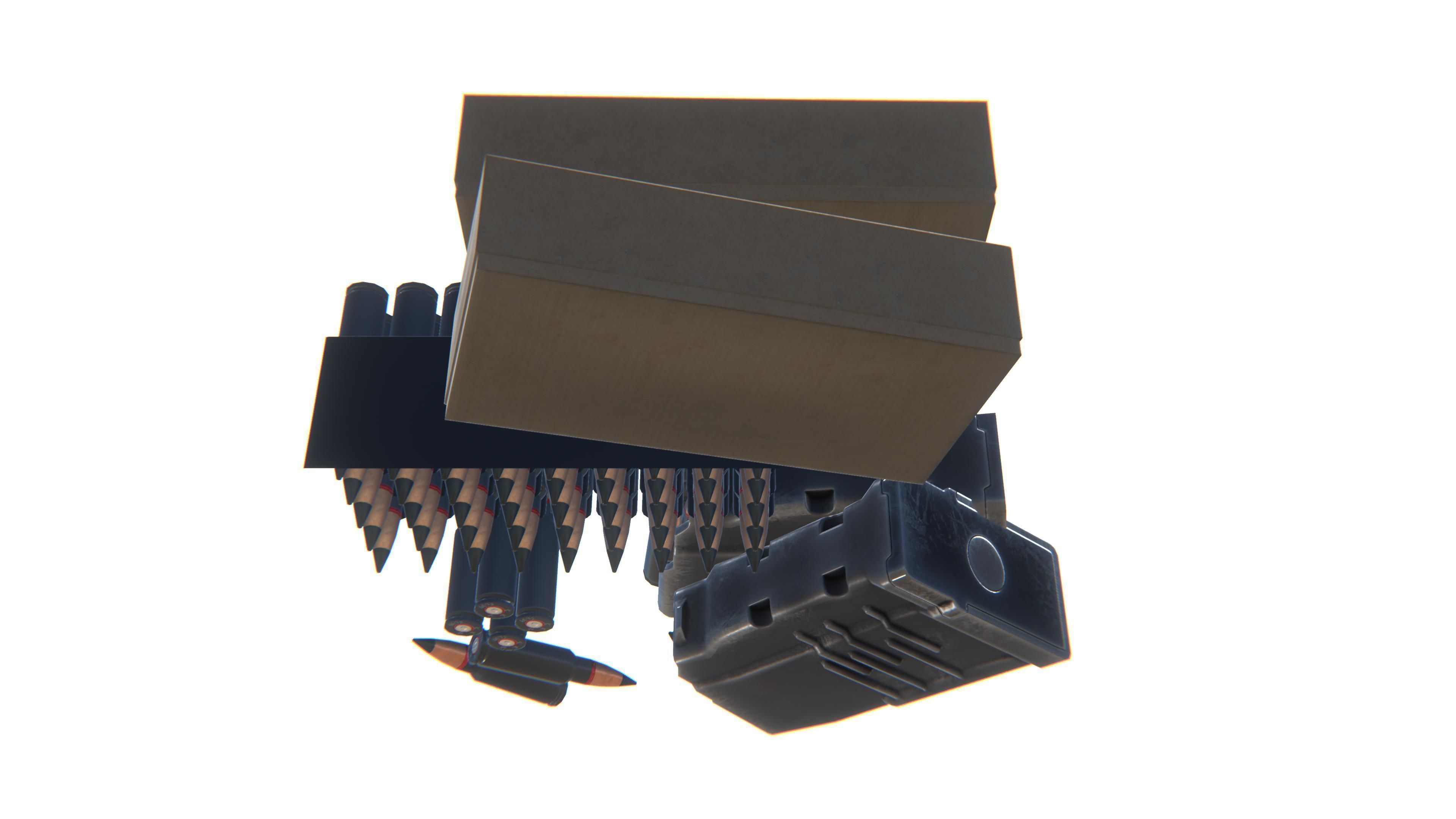9x39 Ammo Pack Low-poly 3D model_14