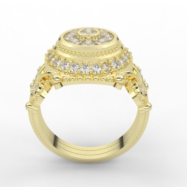 Fashion ring brilliant 3D print model_3