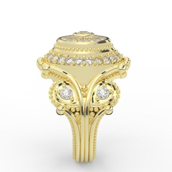 Fashion ring brilliant 3D print model_4
