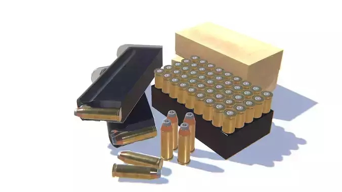 44Magnum Ammo Pack Low-poly 3D model