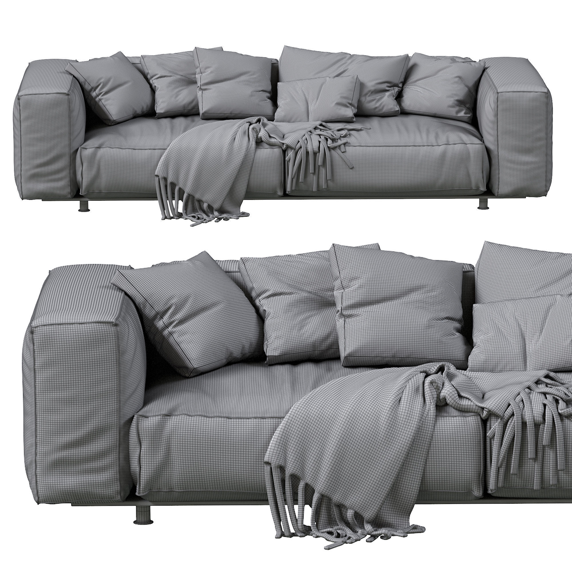 Edra - Sofa By Francesco Binfare 3D model_3