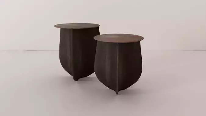 Sine Solid Hardwood Side Table