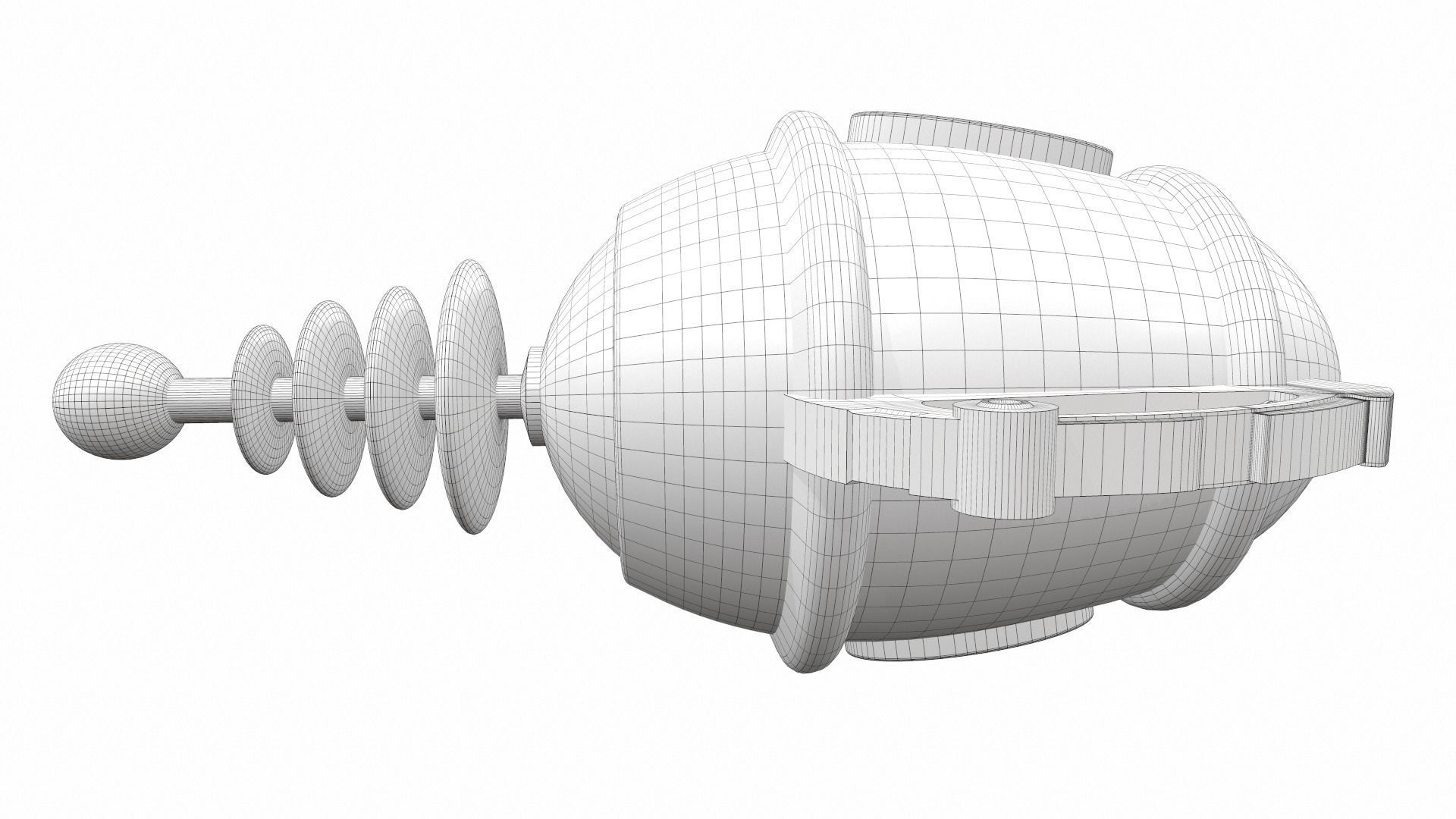 Toy laser ray gun 04 3D model_9