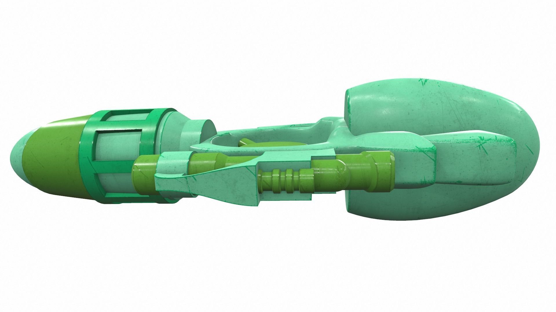 Toy laser ray gun 08 3D model_4