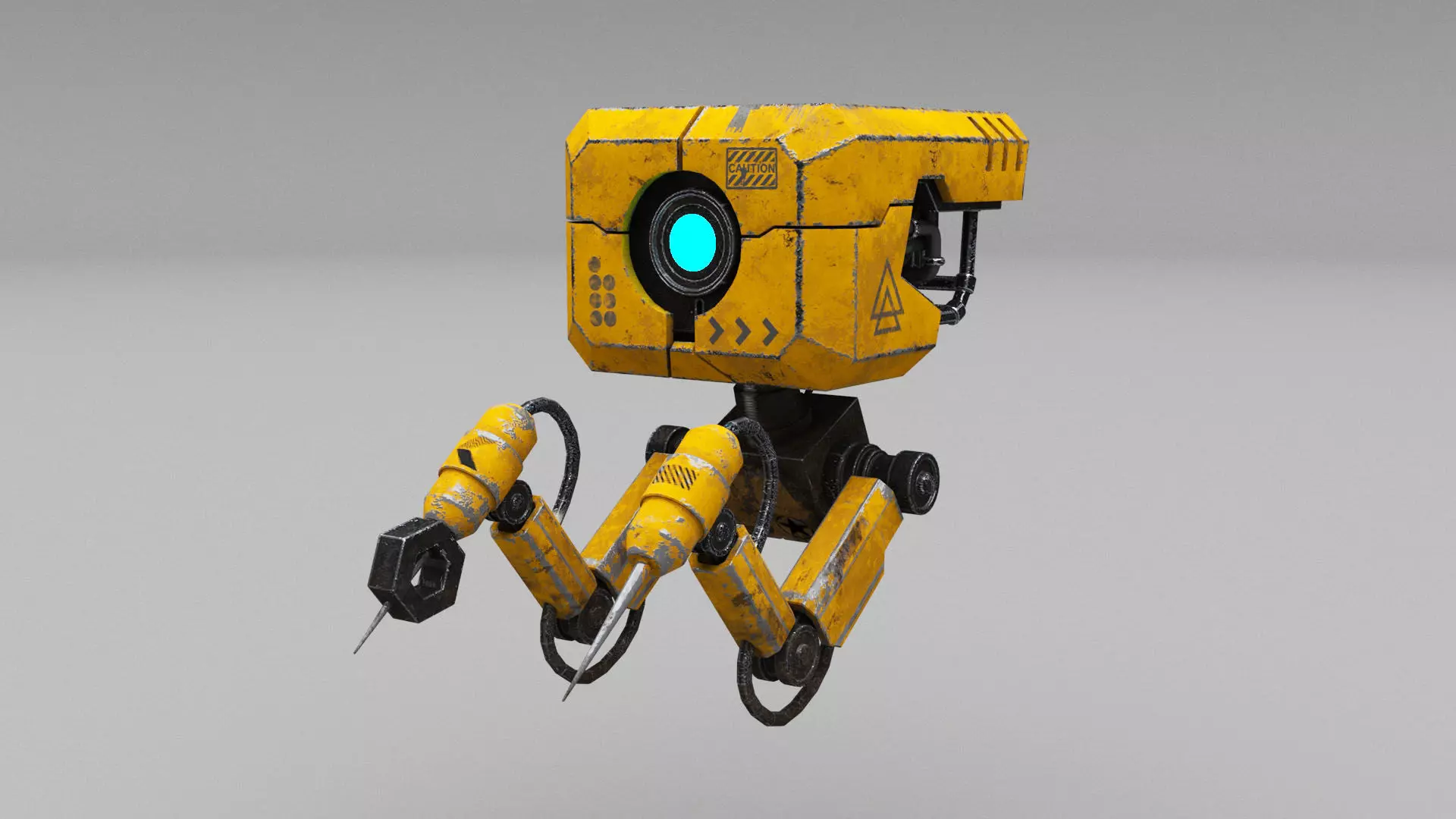 Mechanical Robot Design 3D model_0