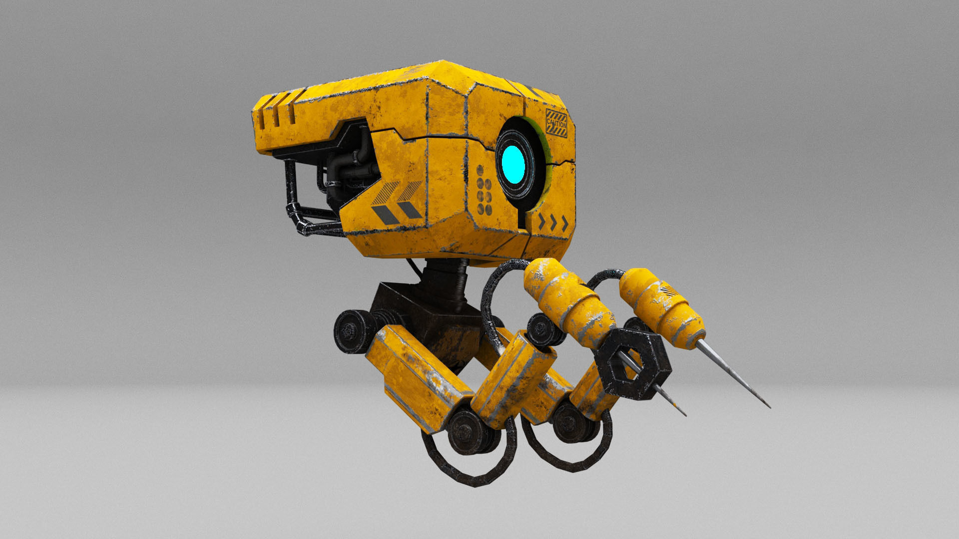 Mechanical Robot Design 3D model_3