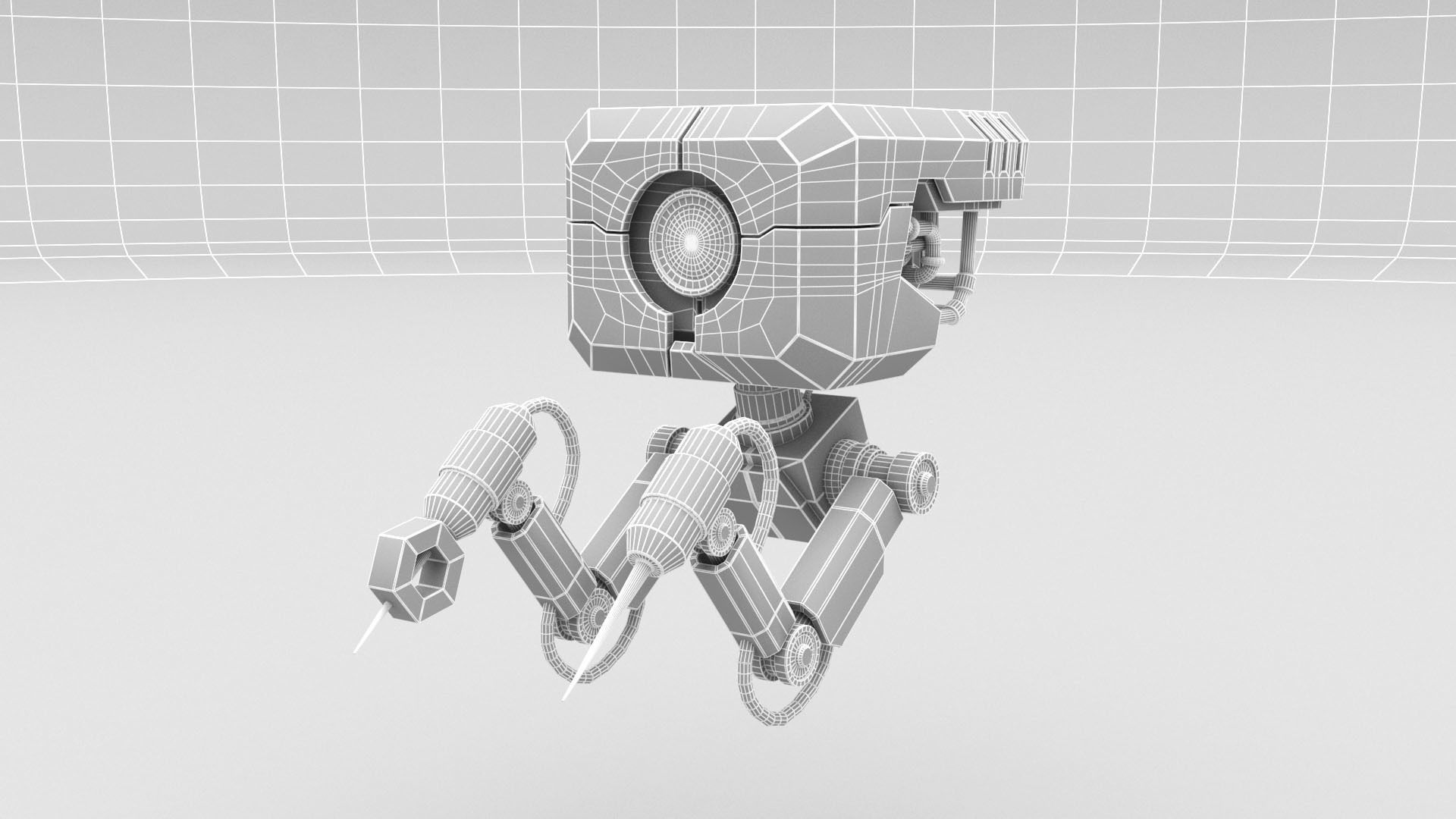 Mechanical Robot Design 3D model_6