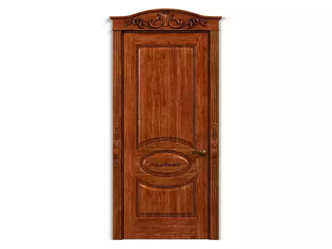 Door0029 ornate wooden door