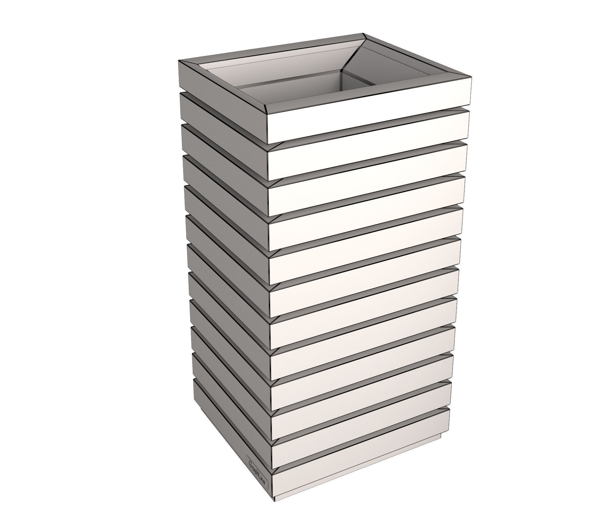 Letterbox - Litter bin - Lights - Set 3 3D model_10