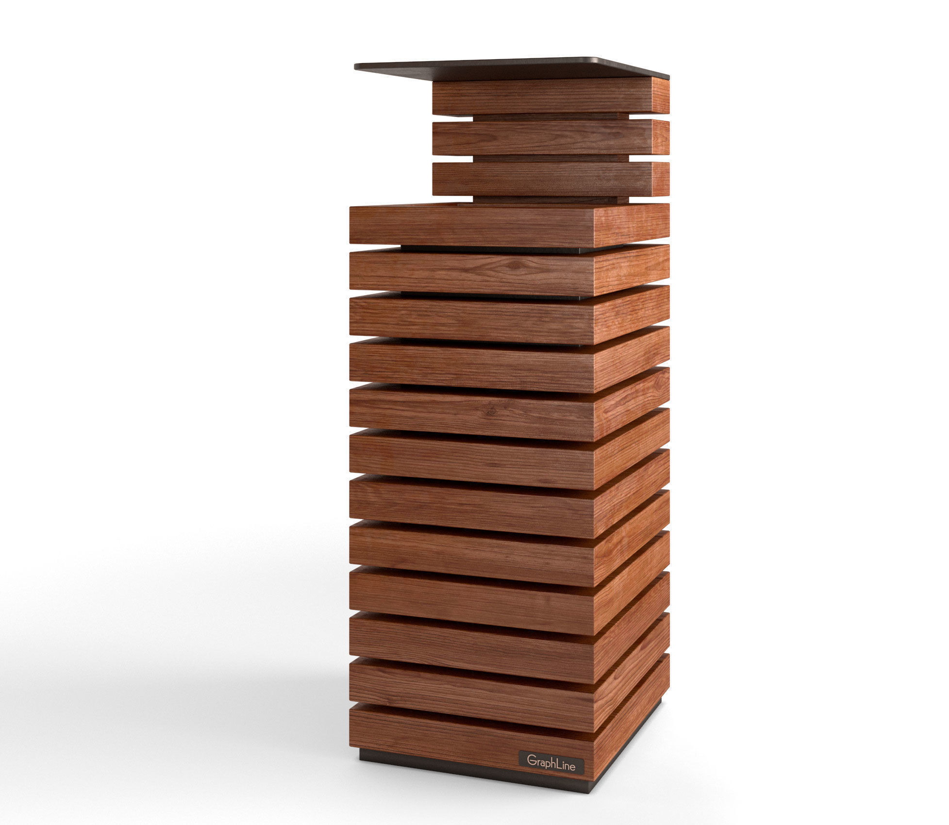 Letterbox - Litter bin - Lights - Set 3 3D model_5