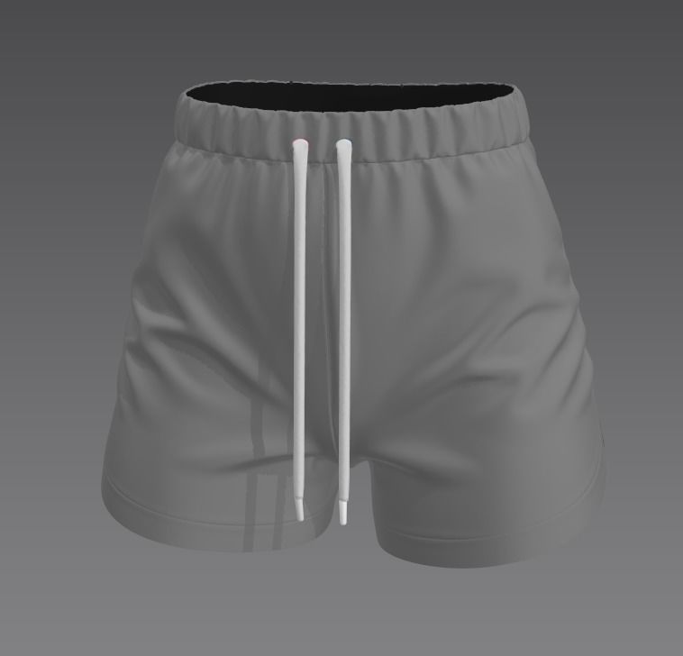 Shorts 3D model_2