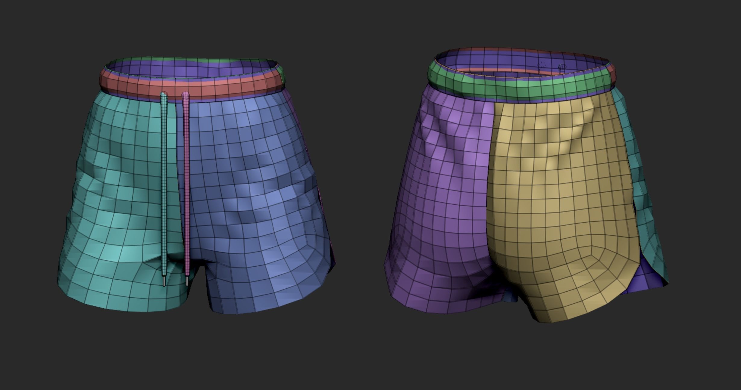 Shorts 3D model_3