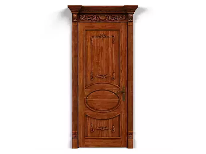 Door0032 ornate wooden door