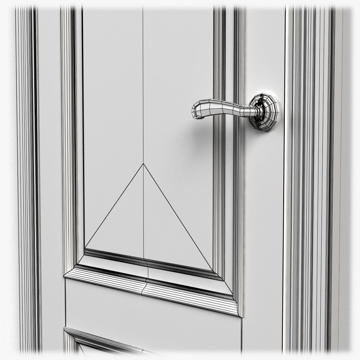 Door0035 wooden door 3D model_13