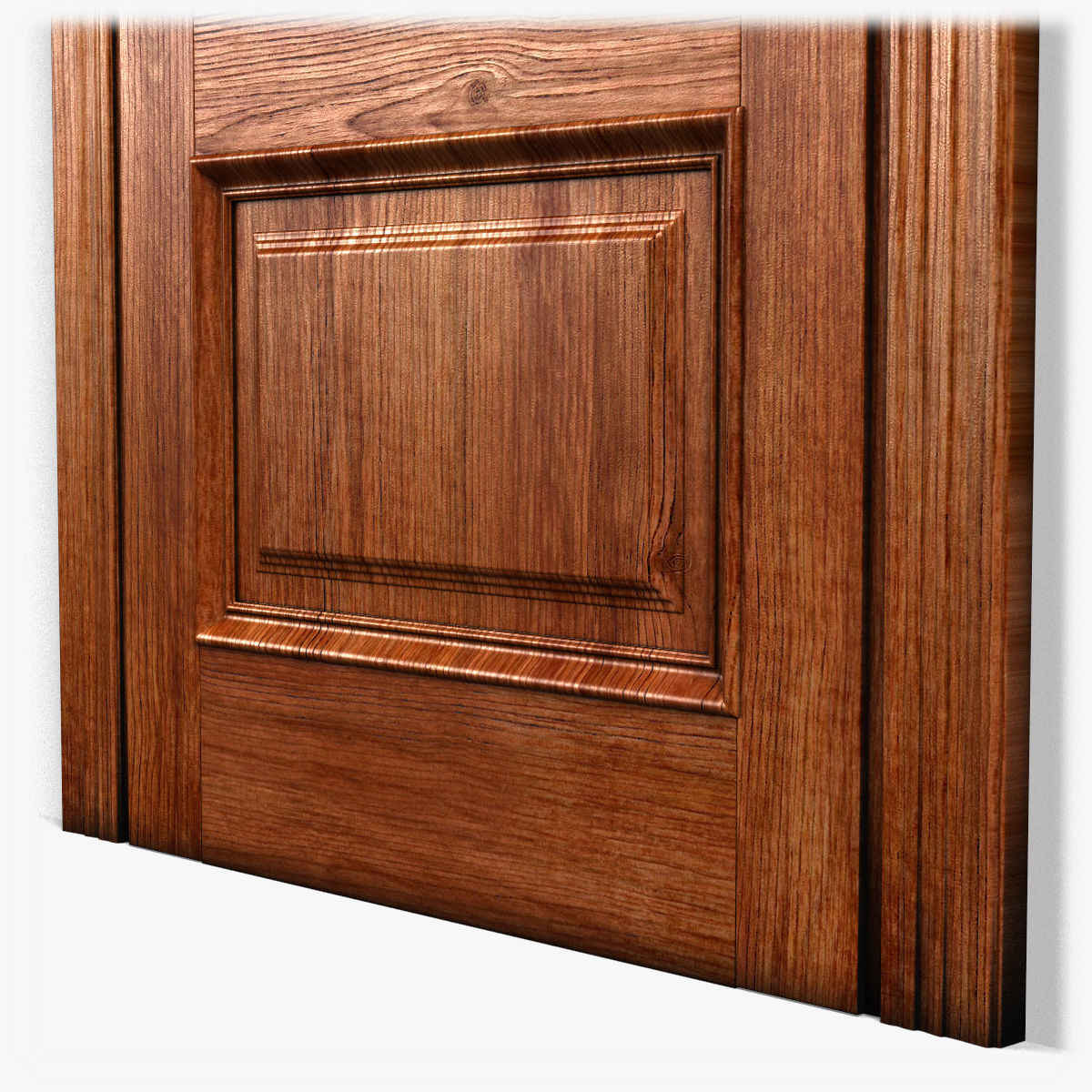 Door0035 wooden door 3D model_4