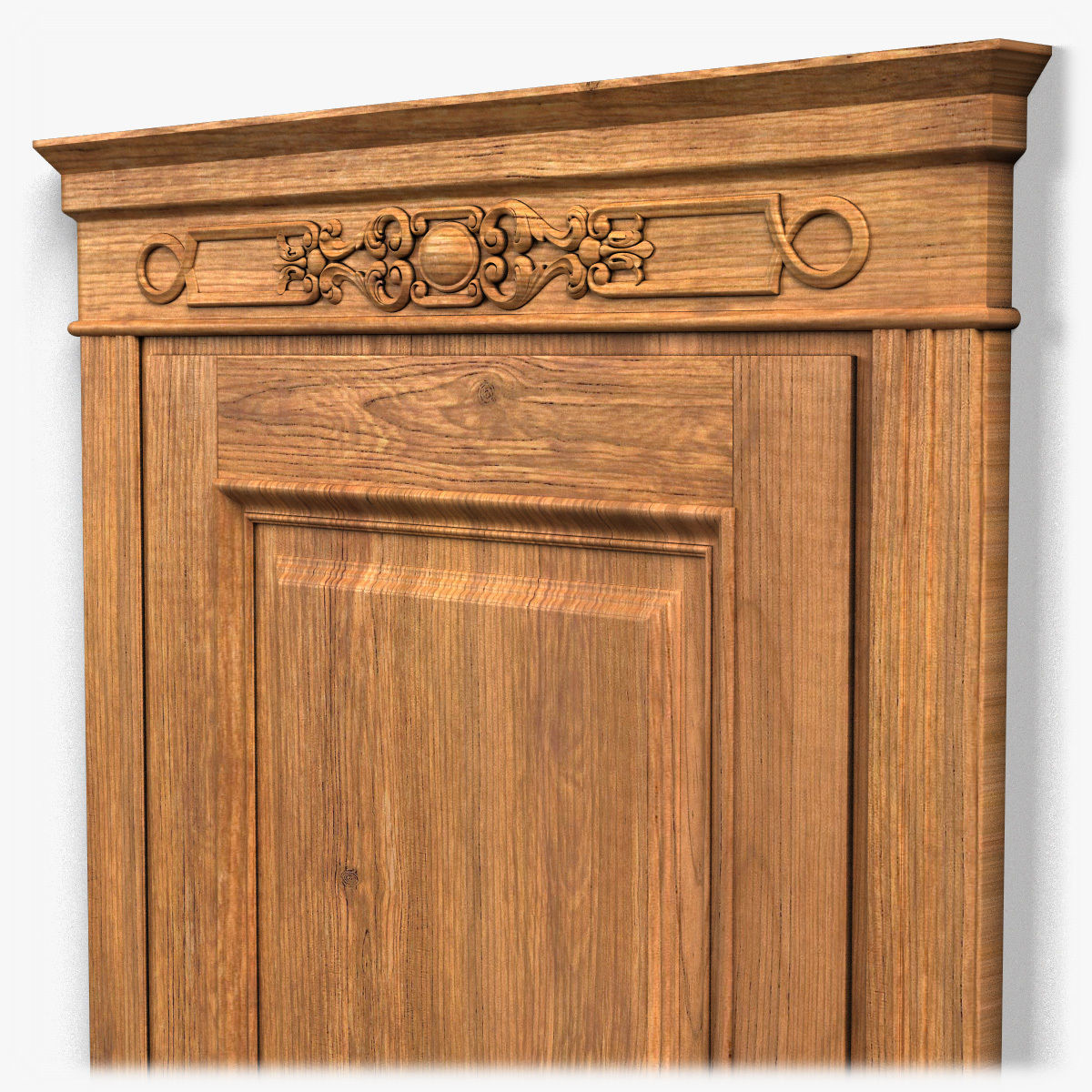 Door0035 wooden door 3D model_9