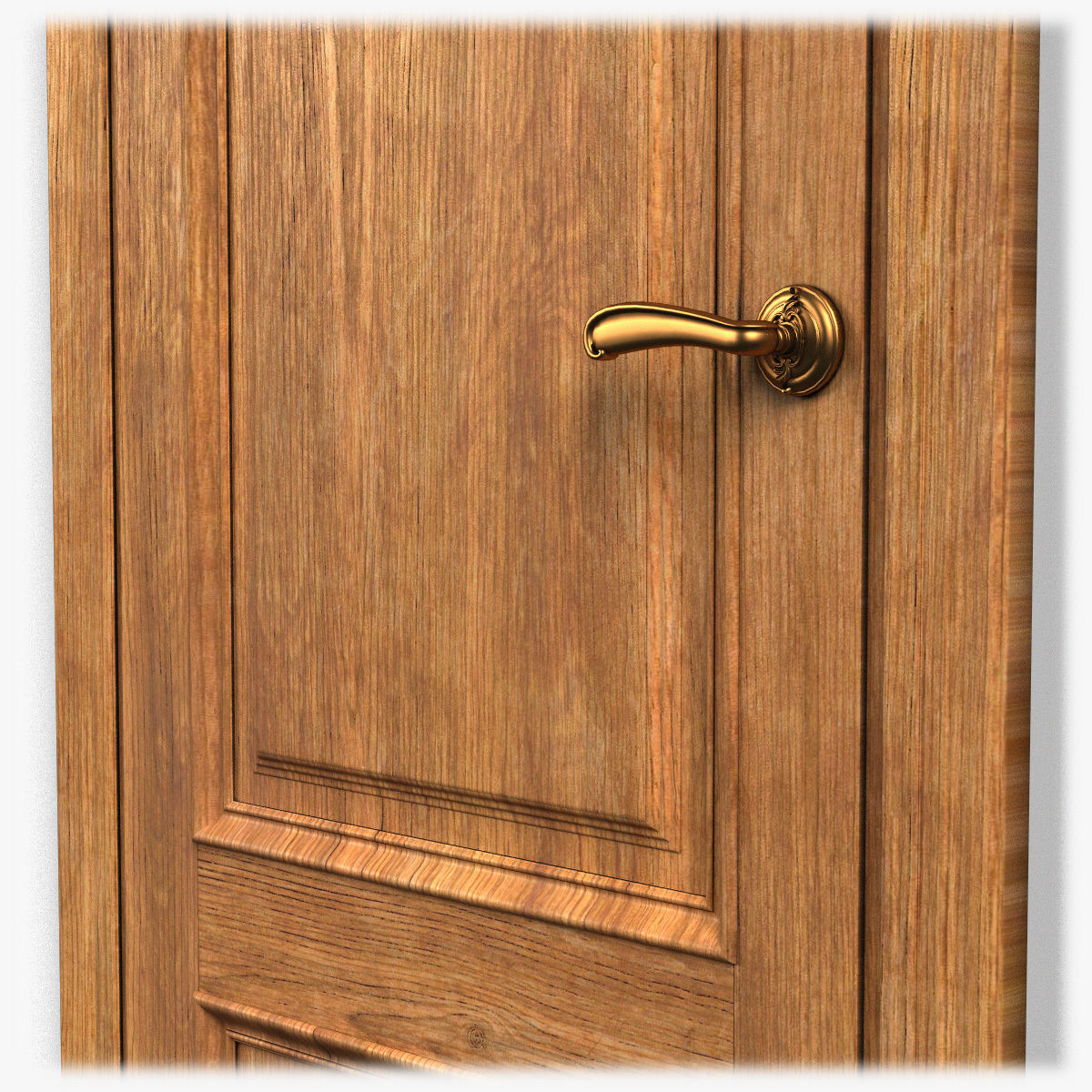 Door0035 wooden door 3D model_10