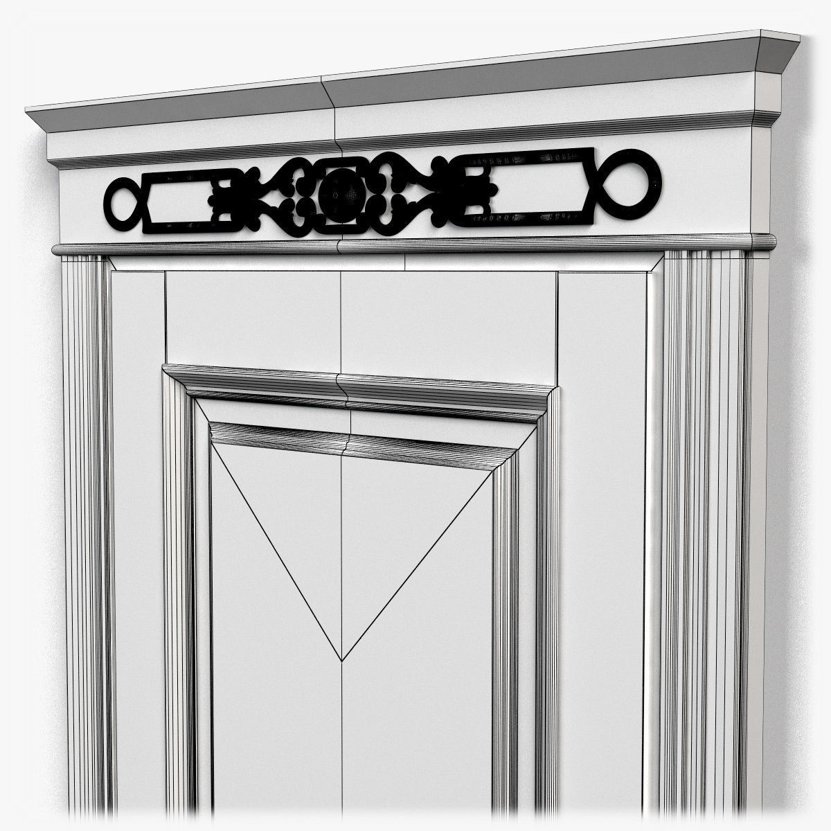 Door0035 wooden door 3D model_12