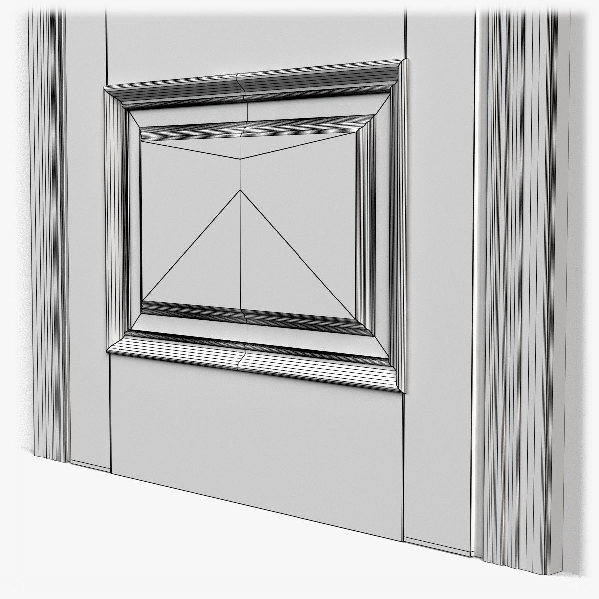 Door0035 wooden door 3D model_14