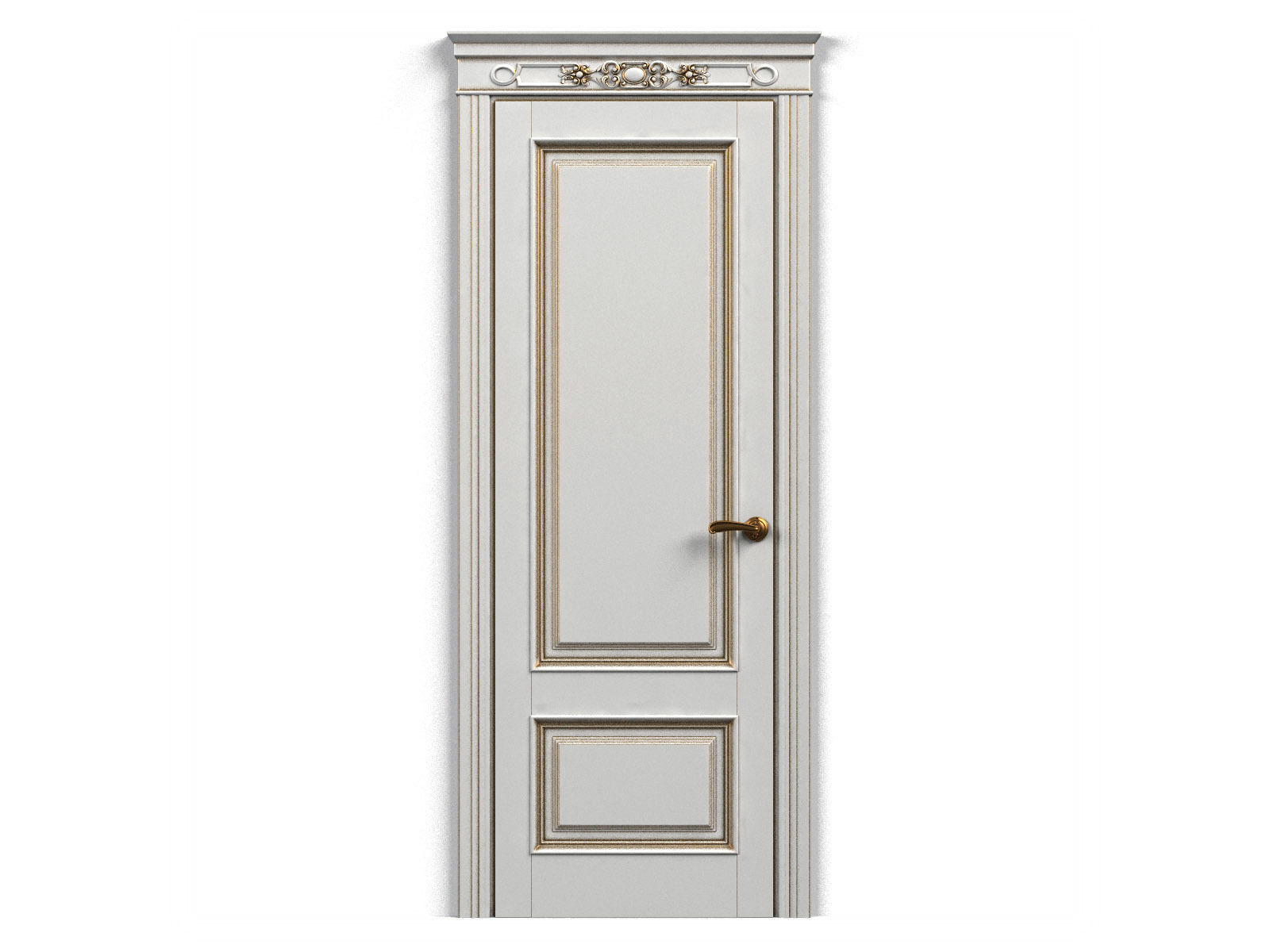 Door0035 wooden door 3D model_5