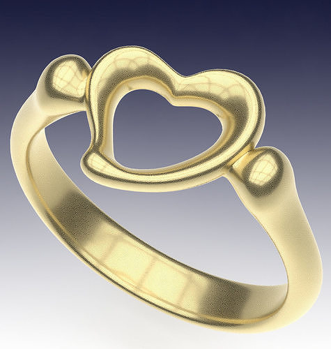 Ring Melody Heart 3D print model