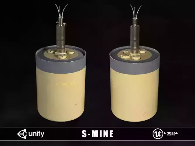 Sprengen Mine 1935 Low-poly 3D model