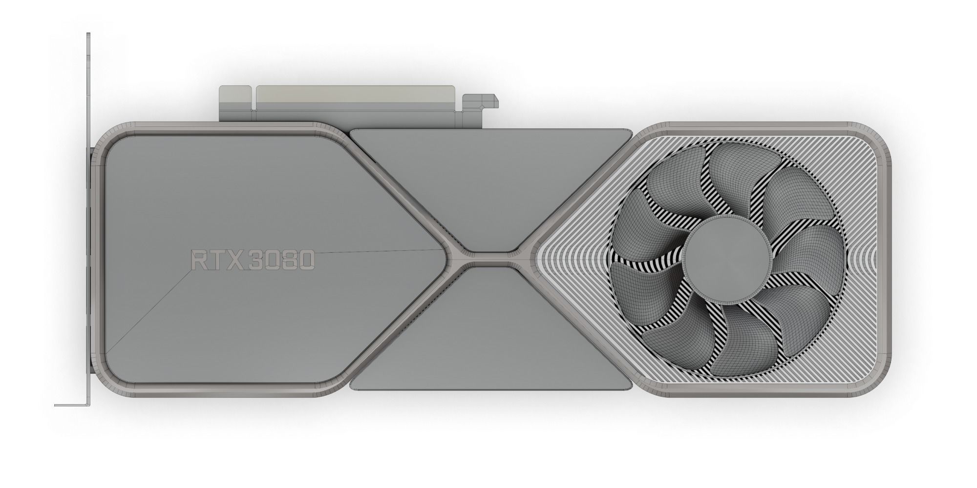 RTX 3080 Founders Edition NVIDIA 3D model_4
