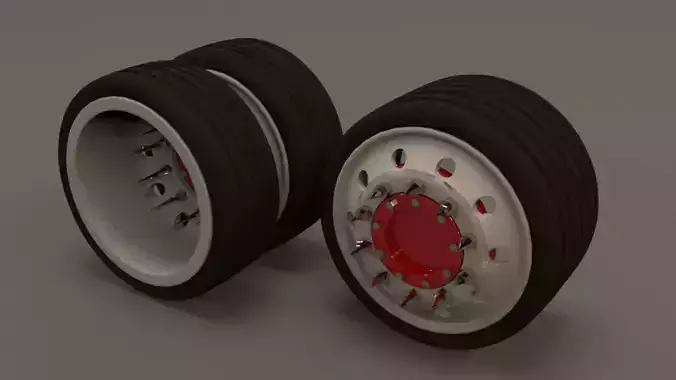 truck wheels rims model and stl