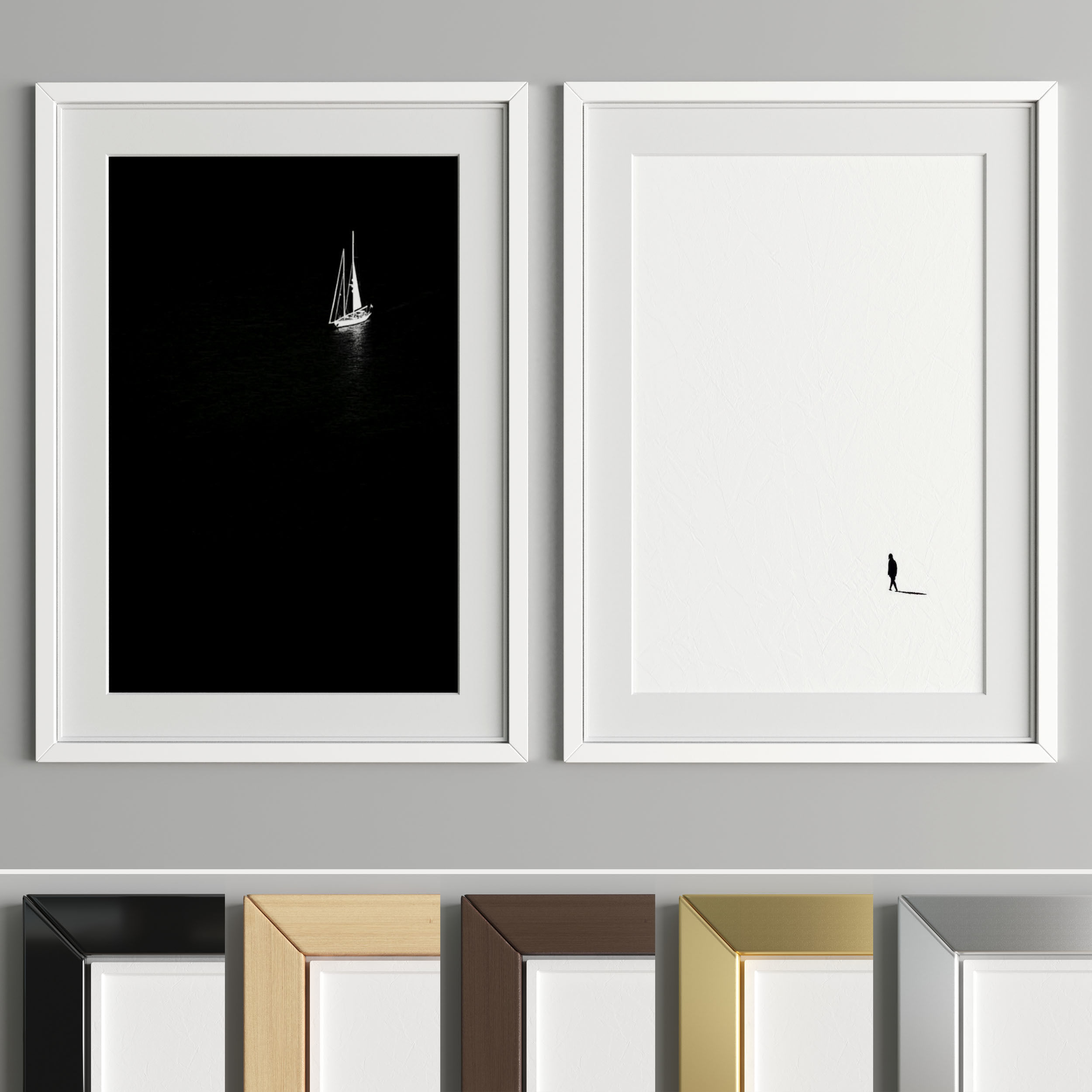 Art Frame A15 Low-poly 3D model_2