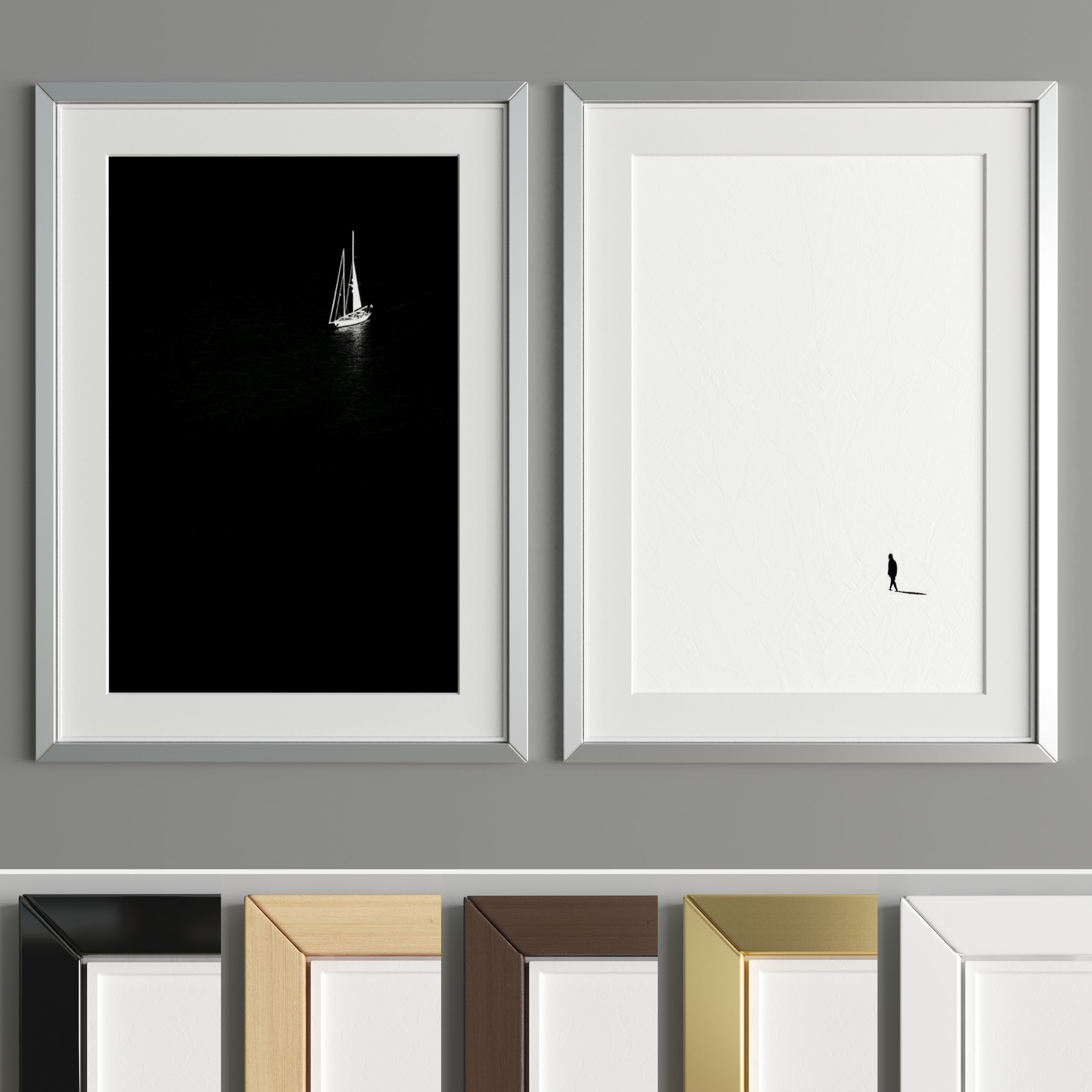 Art Frame A15 Low-poly 3D model_3