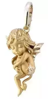 hobgoblin gold charm with cupid 3D print model