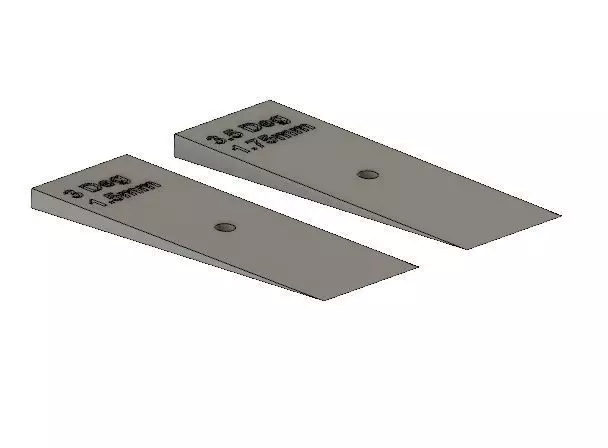 Model Railway Curve Camber Wedges lots of angles - Resin and FDM 3D print model_0