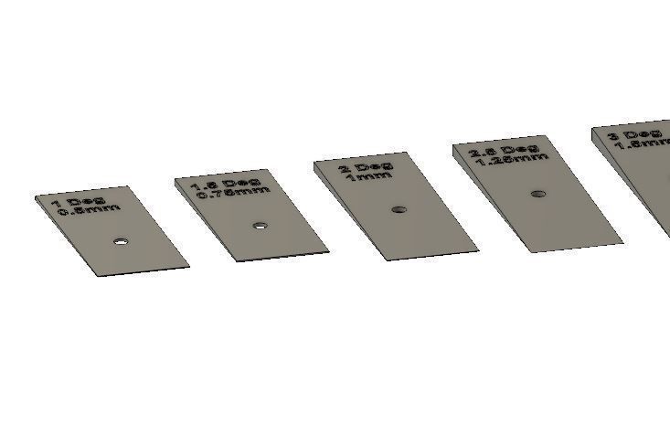 Model Railway Curve Camber Wedges lots of angles - Resin and FDM 3D print model_2