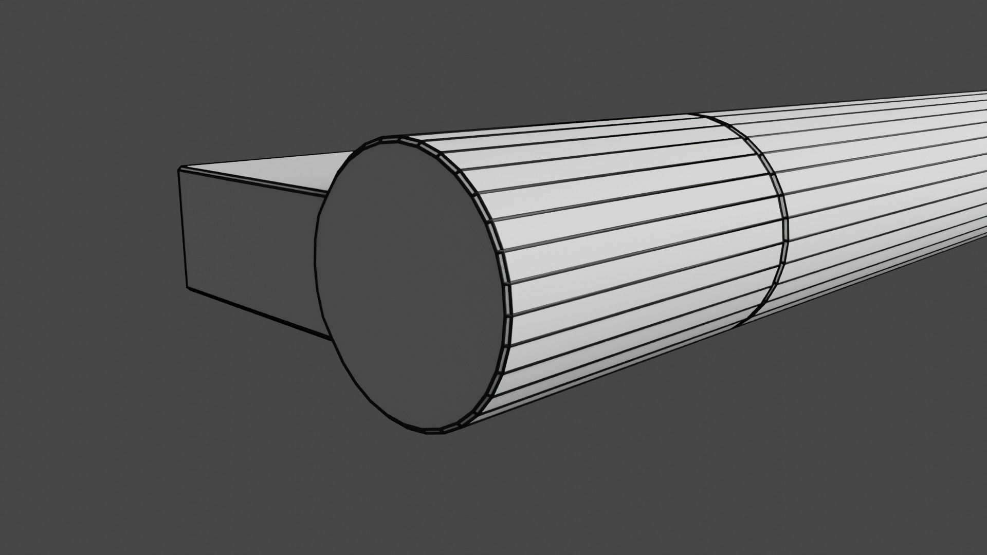 Straight Metallic Modern Drawer Furniture Handle Free 3D model_3